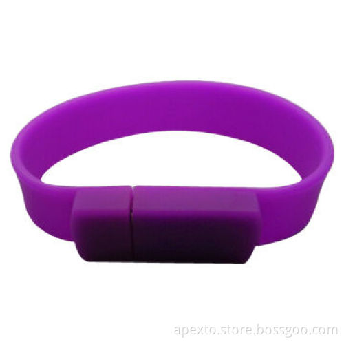 Fashionable/Popular Bracelet-shaped USB Memory Sticks with Customized Colors and Logo PrintingNew